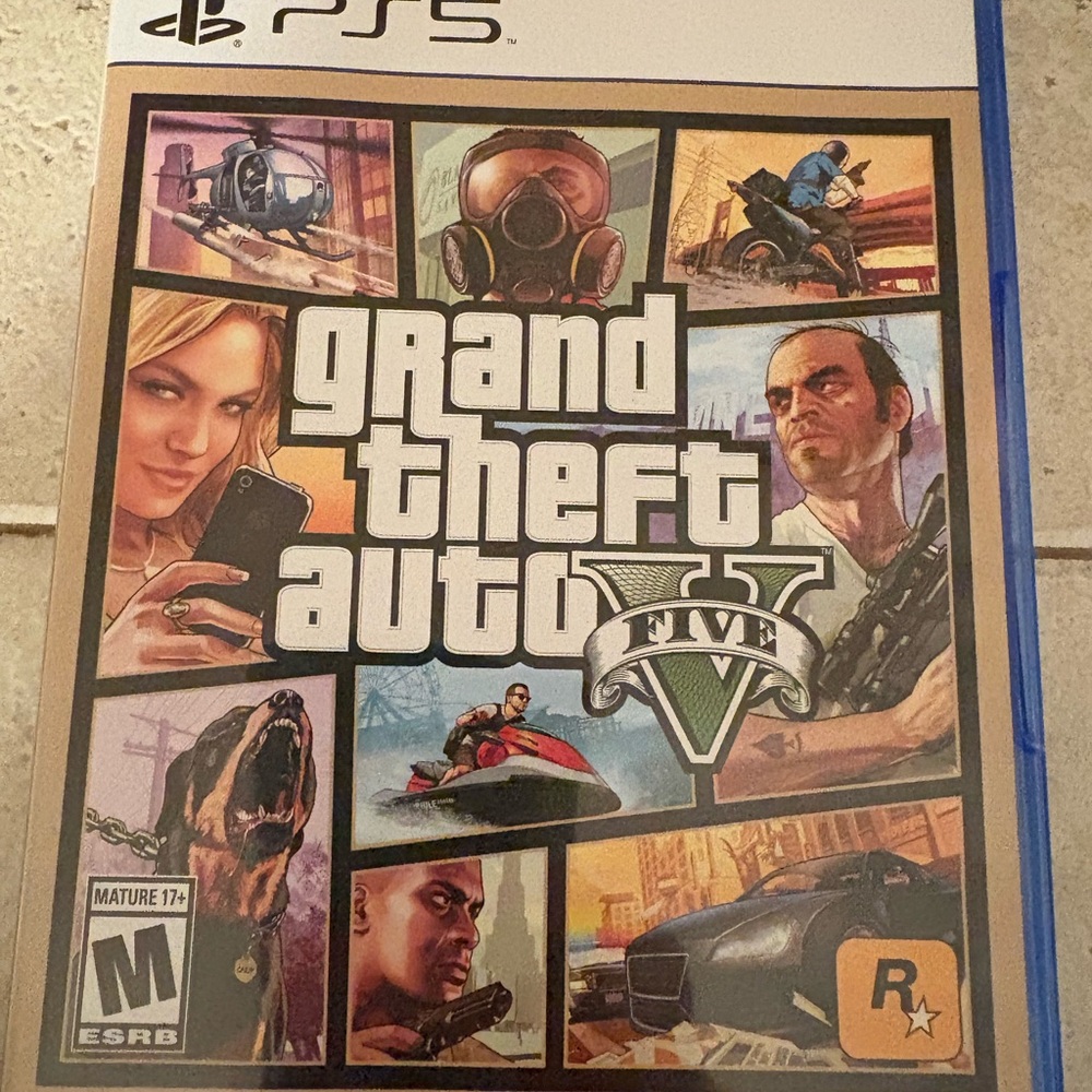 Grand Theft Auto V for PS5 - Blue Case
